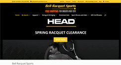 Desktop Screenshot of bellracquetsports.com